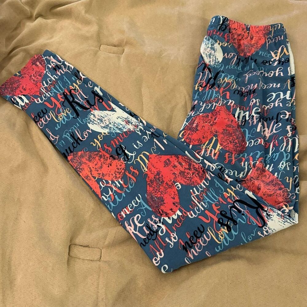 Source-unknown Women's Blue and Red Leggings